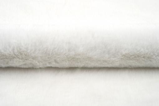 Pelz-Imitat - Flauschiges Kaninchen Weiß 
