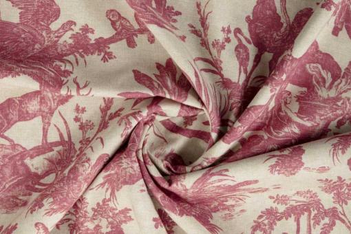 Möbelstoff Toile Premium - Naxos - Rot - 280 cm 
