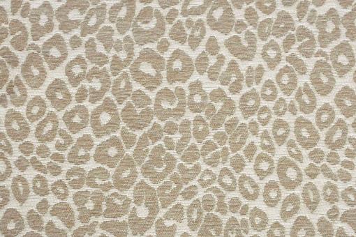 Premium Möbelstoff Chenille in Leo-Muster Sand