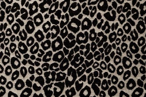 Premium Möbelstoff Chenille in Leo-Muster Classic