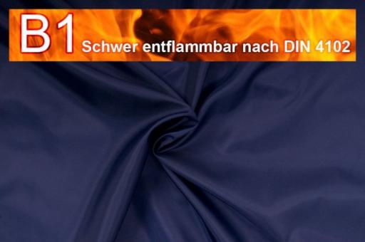 Dekorations Stoff schwer entflammbar - 140 cm - Nachtblau - 1,0 Meter Nachtblau