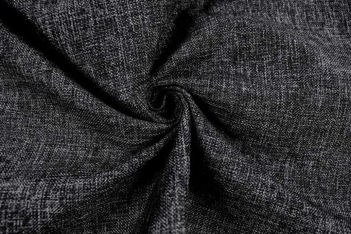 Outdoor-Stoff - Meliert Graphit/Silber
