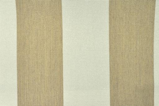 Markisen- und Outdoor-Möbelstoff - Blockstreifen Beige Melange/Creme