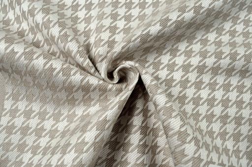 Outdoor-Stoff Dralon® - Jacquard Pepita - Taupe 