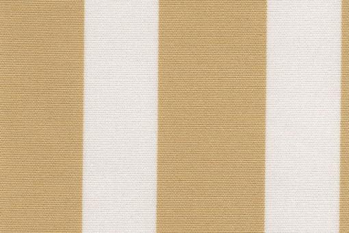 Liegestuhl-Stoff Streifen - gesäumt - 60 cm breit Creme/Beige