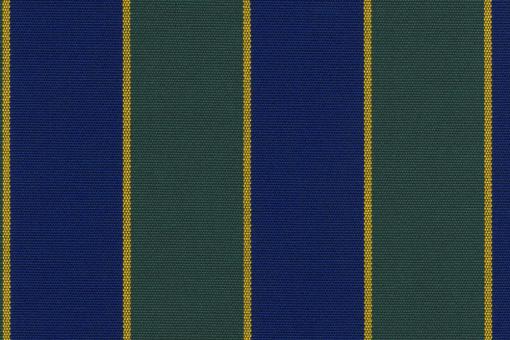 Liegestuhl-Stoff Streifen - gesäumt - 45 cm breit Grün/Blau