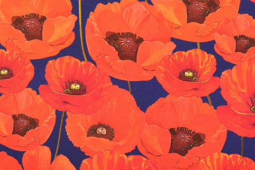 Outdoorstoff Superprint - Dralon® - Klatschmohn 