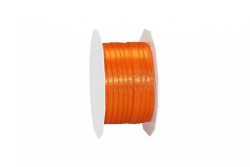 Satinband - 3 mm breit - 50-m-Rolle Orange
