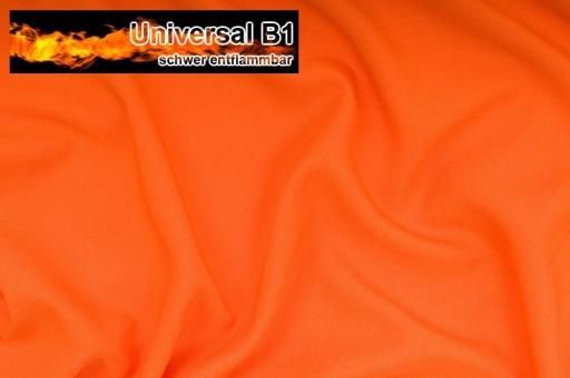 Universal Stoff B1 - schwer entflammbar - Orange - 2,0 Meter 
