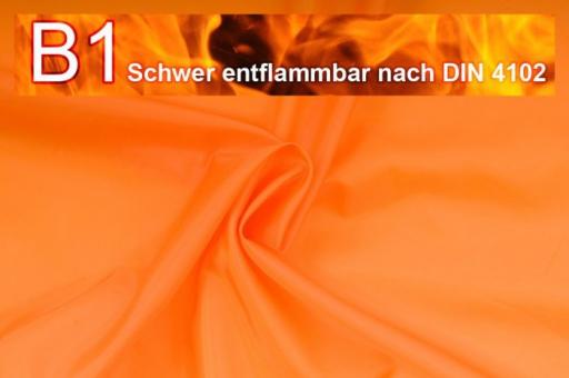 Dekorations Stoff schwer entflammbar - 140 cm - Orange - 1,0 Meter Orange