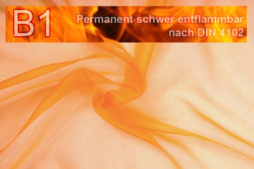 Organza - permanent schwer entflammbar - 300 cm Orange