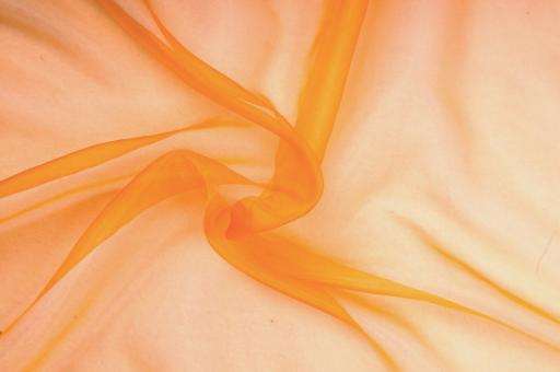 Organza - permanent schwer entflammbar - 300 cm Orange