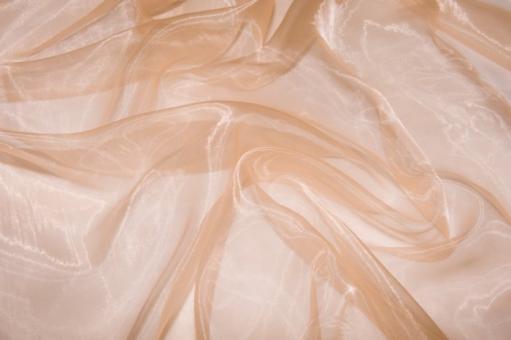 Organza Stoff Apricot