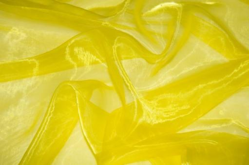 Organza Stoff Gelb
