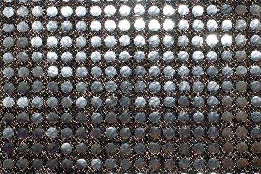 Pailletten Stoff Altsilber