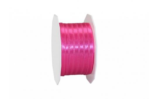 Satinband - 10 mm breit - 25-m-Rolle Pink