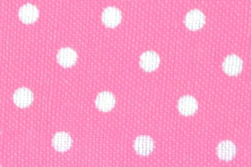 Baumwollstoff Basic-Patchwork - Kleine Tupfen - Rosa/Weiß 