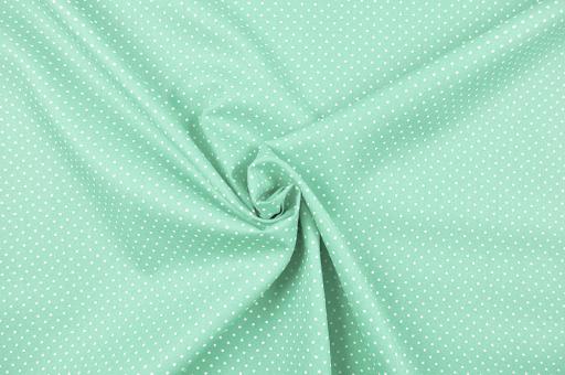 Patchwork-Stoff Classic - Pünktchen - Mint/Weiß 