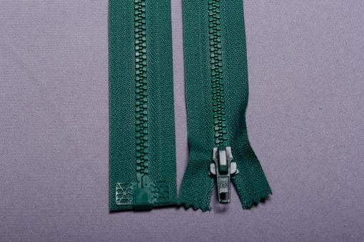 Kunststoff-Reißverschluss teilbar - 80 cm Grün