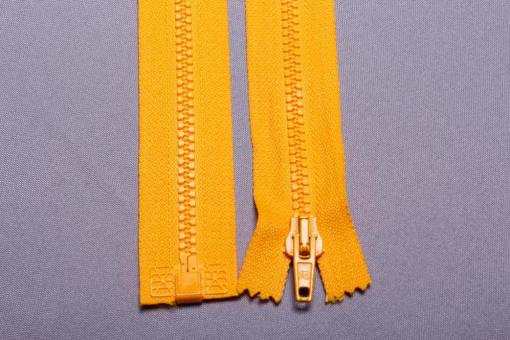 Kunststoff-Reißverschluss - teilbar - 30 cm Gelb