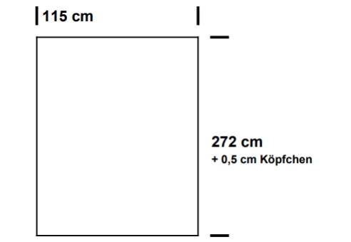 Fertig-Gardine linke + rechte Seite - Blackout - a: 115 x b: 272 cm - Sonnengelb 