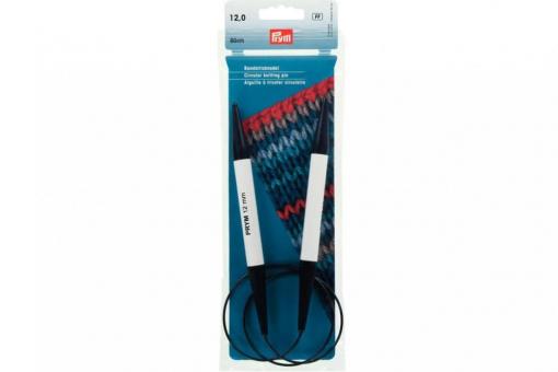 Rundstricknadeln Prym 80 cm - 12,0 mm Grau KST 