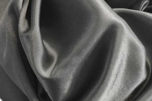 Satin schwer entflammbar Grau