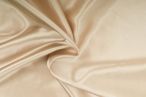 Satin Stoff Beige