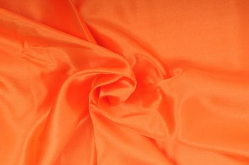 Satin Stoff Orange