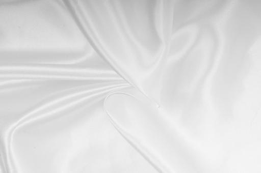 Satin Stoff - Weiß - 2,0 Meter Weiß