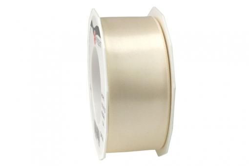 Satinband - 40 mm breit - 25-m-Rolle Champagner