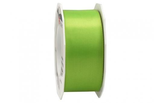Satinband - 40 mm breit - 25-m-Rolle Apfelgrün