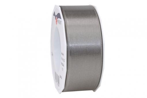 Satinband - 40 mm breit - 25-m-Rolle Schiefer