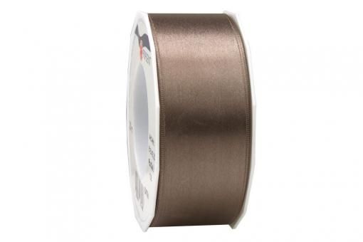 Satinband - 40 mm breit - 25-m-Rolle Taupe