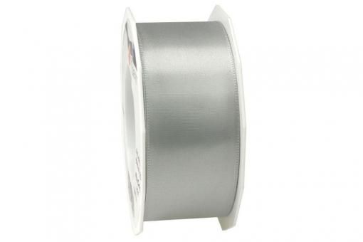 Satinband - 40 mm breit - 25-m-Rolle Silber