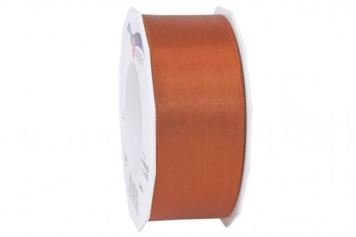 Satinband - 40 mm breit - 25-m-Rolle Braun