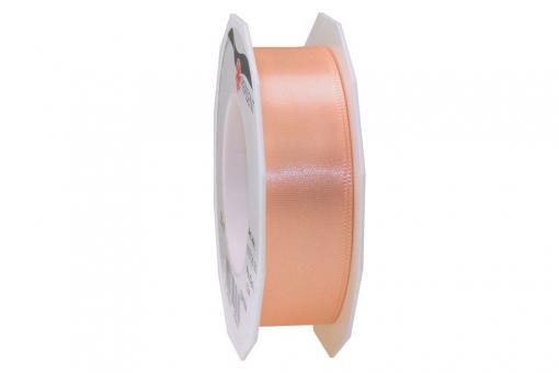 Satinband - 25 mm breit - 25-m-Rolle Apricot