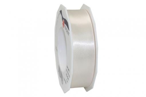 Satinband - 25 mm breit - 25-m-Rolle Champagner