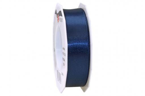 Satinband - 25 mm breit - 25-m-Rolle Nachtblau