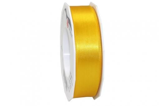 Satinband - 25 mm breit - 25-m-Rolle Sonnengelb