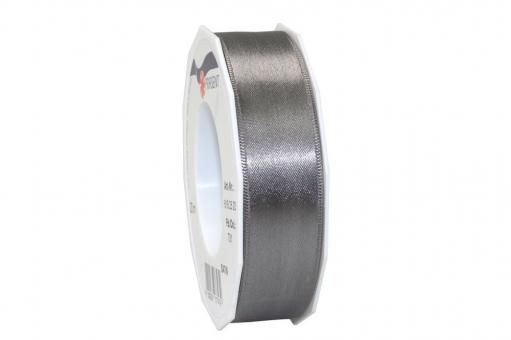 Satinband - 25 mm breit - 25-m-Rolle Schiefer