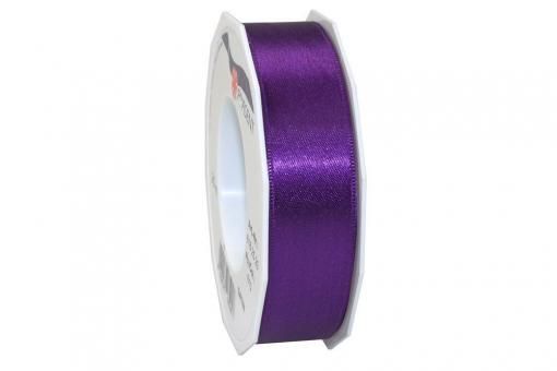 Satinband - 25 mm breit - 25-m-Rolle Lila