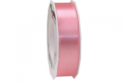 Satinband - 25 mm breit - 25-m-Rolle Rosa