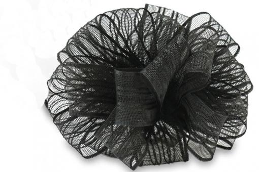 Ziehschleifenband 40 mm - 25 m-Rolle Schwarz