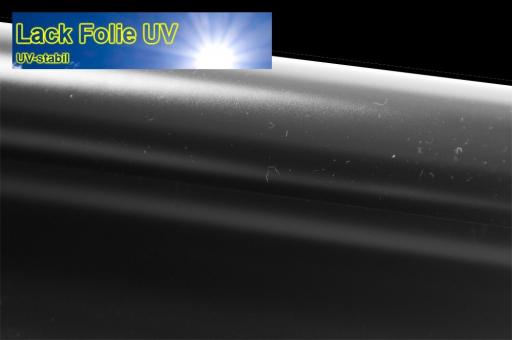 Lackfolie UV-stabil 180cm Schwarz