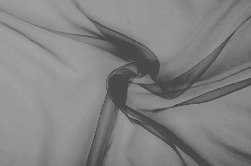 Organza - permanent schwer entflammbar - 300 cm Anthrazit