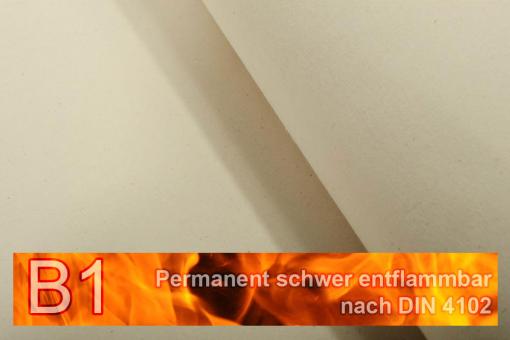 Segeltuch TREVIRA CS 430 g - permanent schwer entflammbar - 500 cm Creme