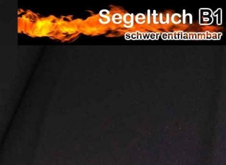 Segeltuch B1 - 520 cm breit - Schwarz 