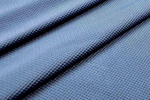 Piqué Stretch - Taubenblau 