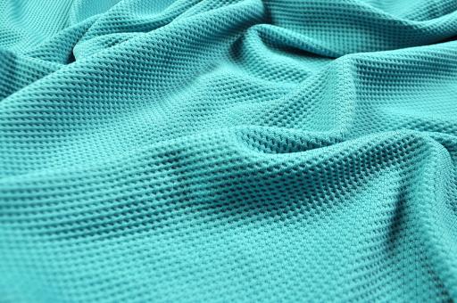Stretch-Piqué - Aqua 